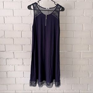 Cable & Gauge dark blue mid length dress size small